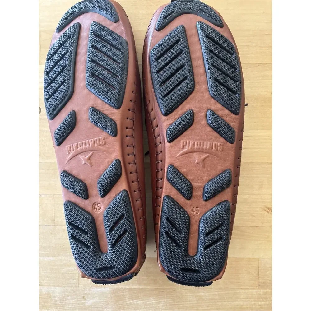 Men’s brown leather Pikolinos driving loafers Size 45 US 11/11.5 - Romania